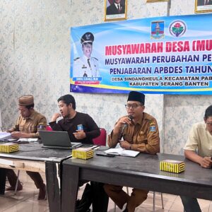 Pemerintah Desa Sindangheula dan BPD Gelar Musdes Perubahan Perkades Penjabaran APBDes 2026