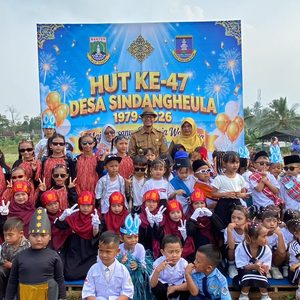 SEMARAK HUT DESA SINDANGHEULA KE-47, 22 GRUP MERIAHKAN PENTAS SENI ANAK